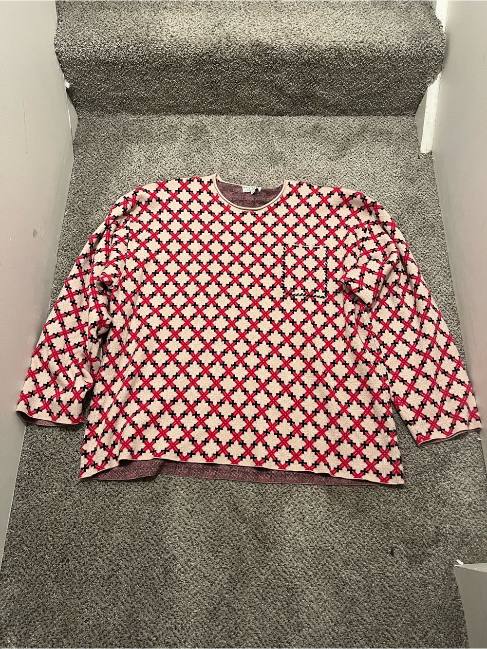 Free People Saemdi Abstract
Knit Pullover Sweater Women’s XXXL